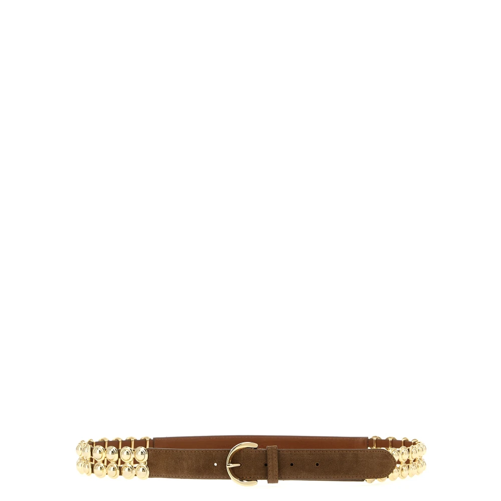 Pinko Women's Brown Belts, Xs, Love Suede Belt