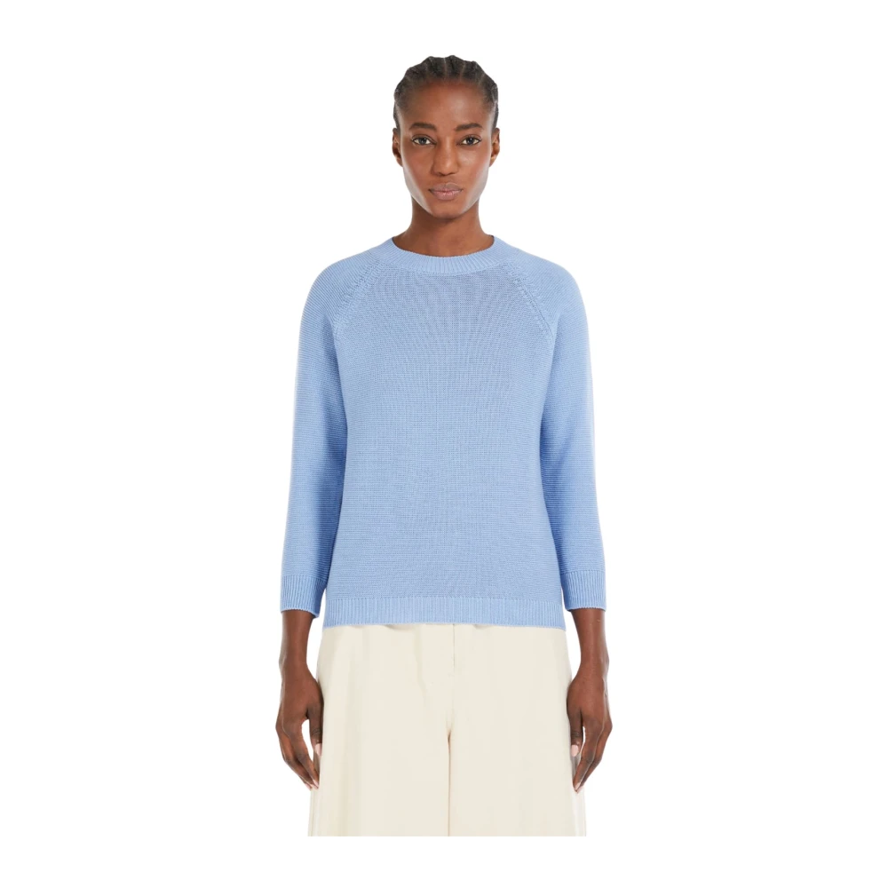 Max Mara Weekend Linz Weekend Pull Stijlvolle Trui Blue Dames
