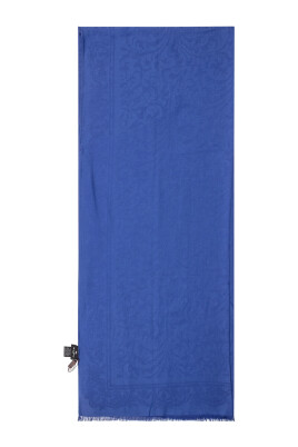 echarpe-bleue-brodee-florale-en-melange-de-coton