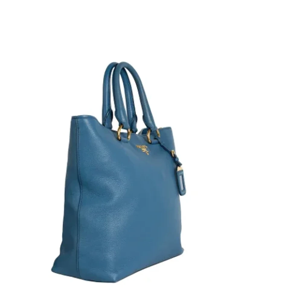 Prada Vintage Pre-owned Leather prada-bags Blue Dames