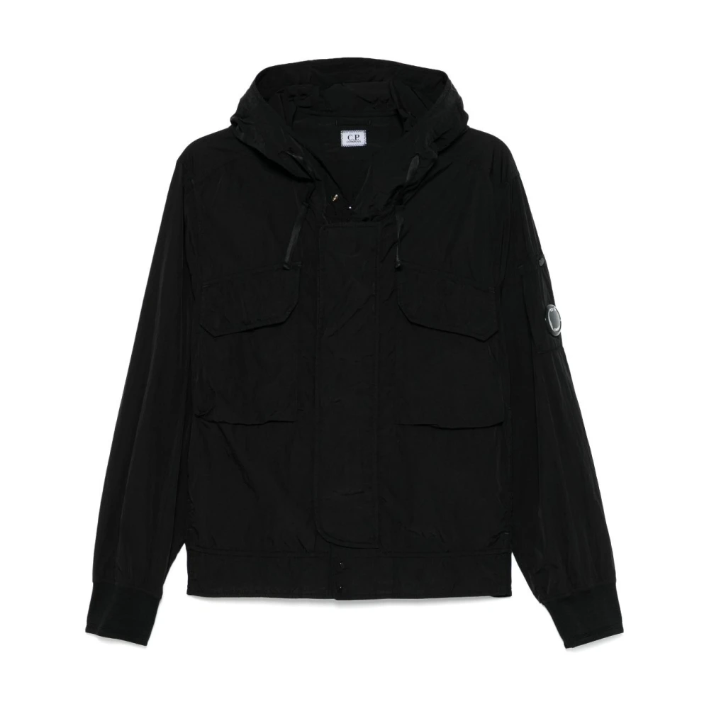 C.P. Company Chrome-R Lens Hooded Jack Zwart Black Heren