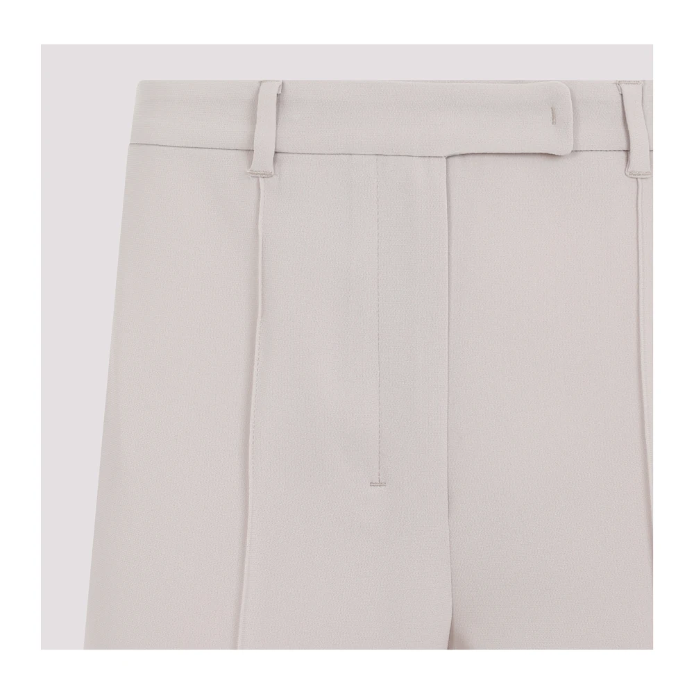 Max Mara Elegante Rechte Pijp Broek Nude Beige Dames