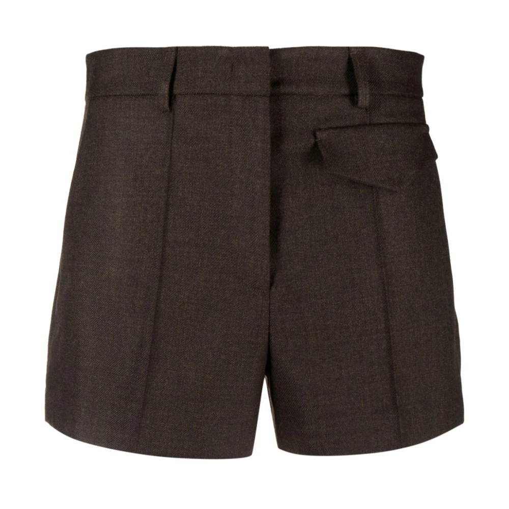 Blanca Vita Bruine Shorts met Riemlussen Brown Dames