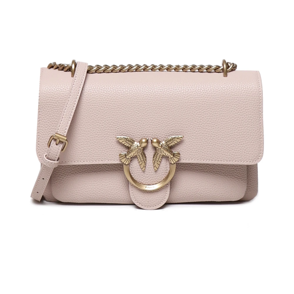 pinko Love Birds Flap Tas in Poeder Pink Dames