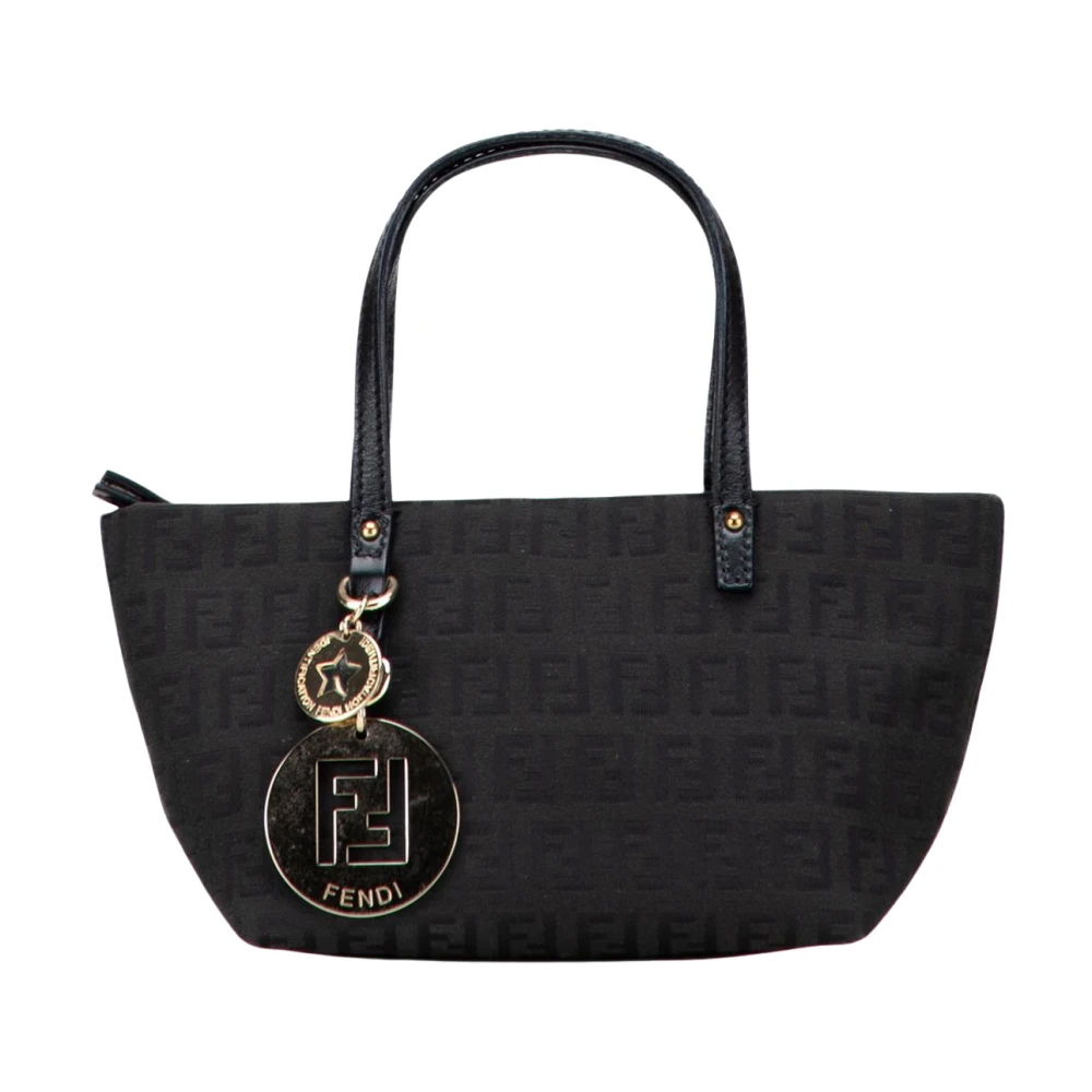 Fendi Vintage Donna Nero Pre-Owned Small Tote Bag