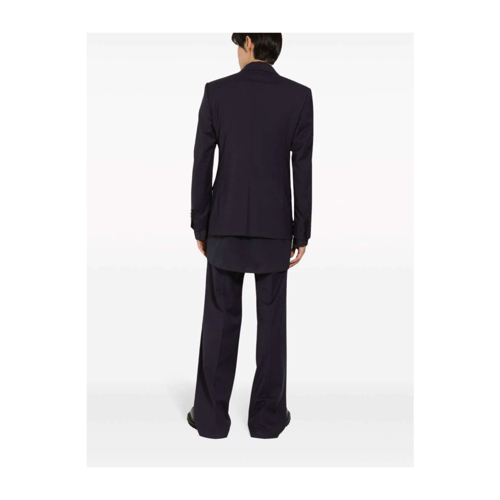 Dolce & Gabbana Donkerblauwe Bell Bottom Broek Blue Heren