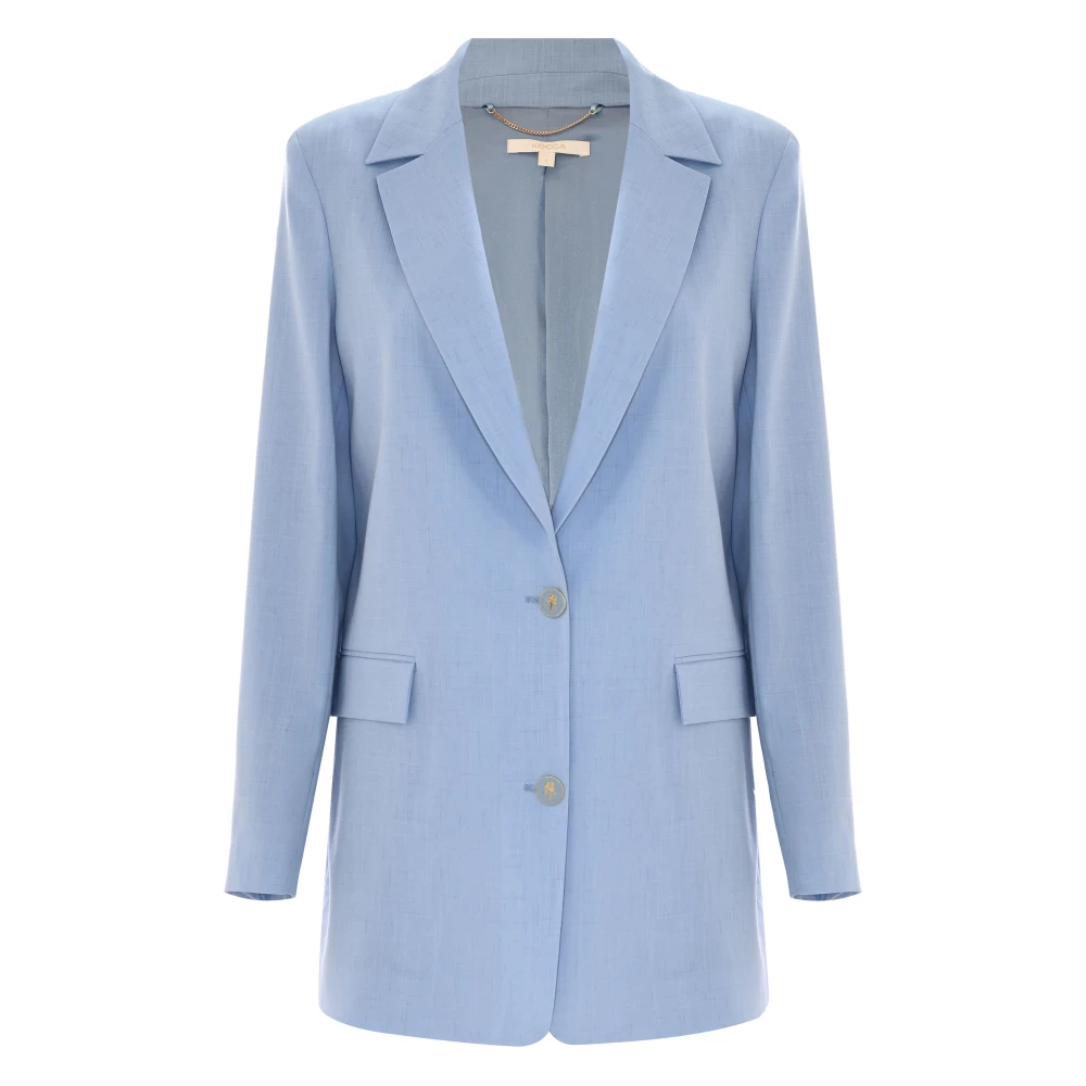 Kocca Stijlvolle Blazers voor een Chic Uiterlijk Blue Dames