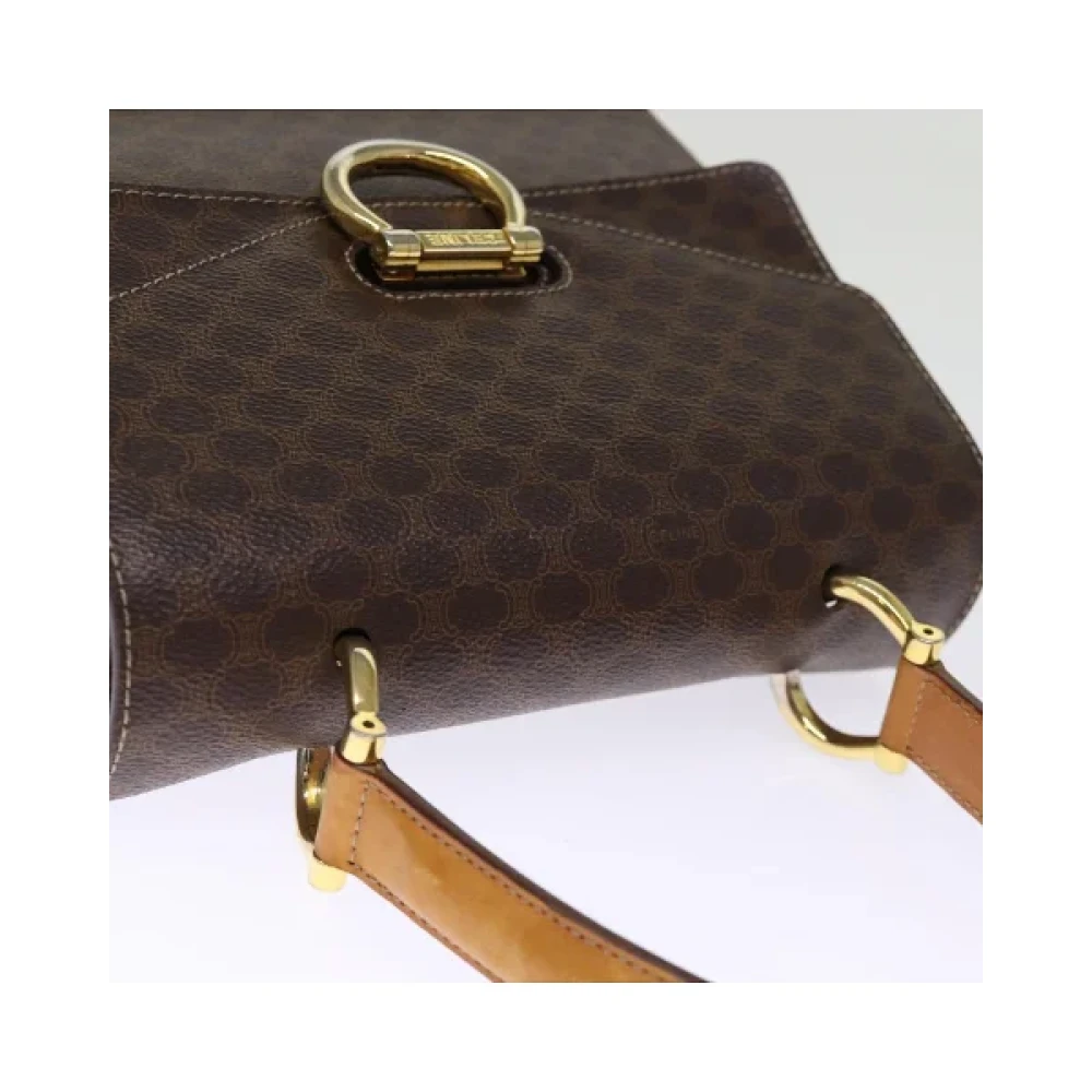Celine Vintage Pre-owned Leather handbags Brown Dames