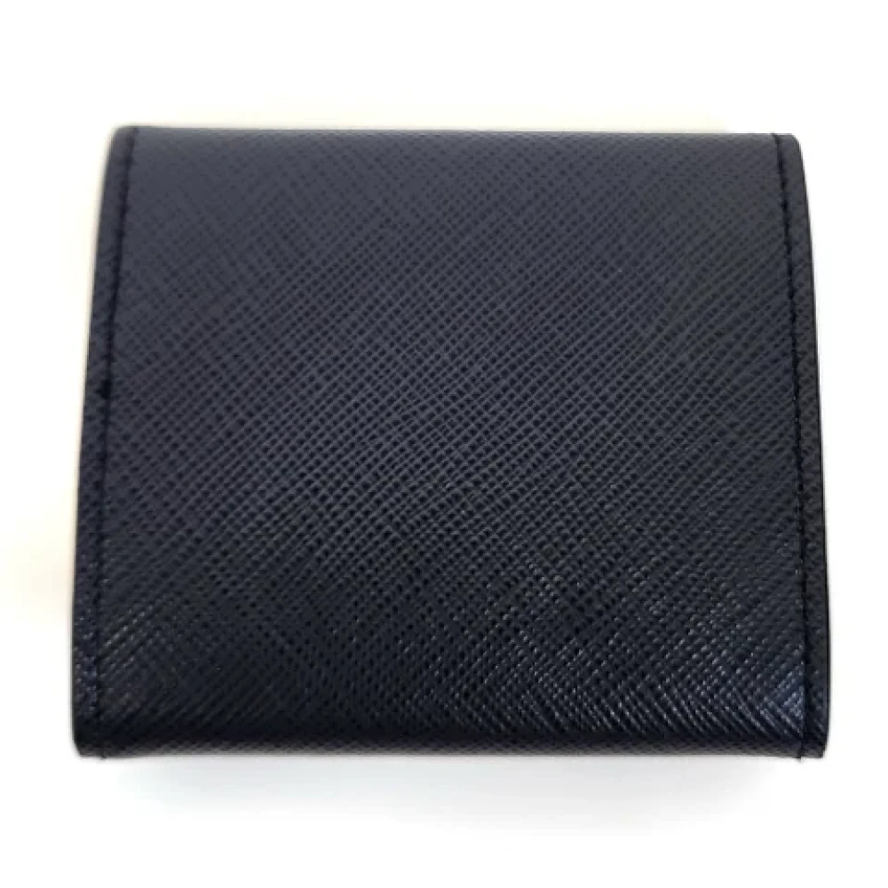 Prada Vintage Pre-owned Leather wallets Blue Dames