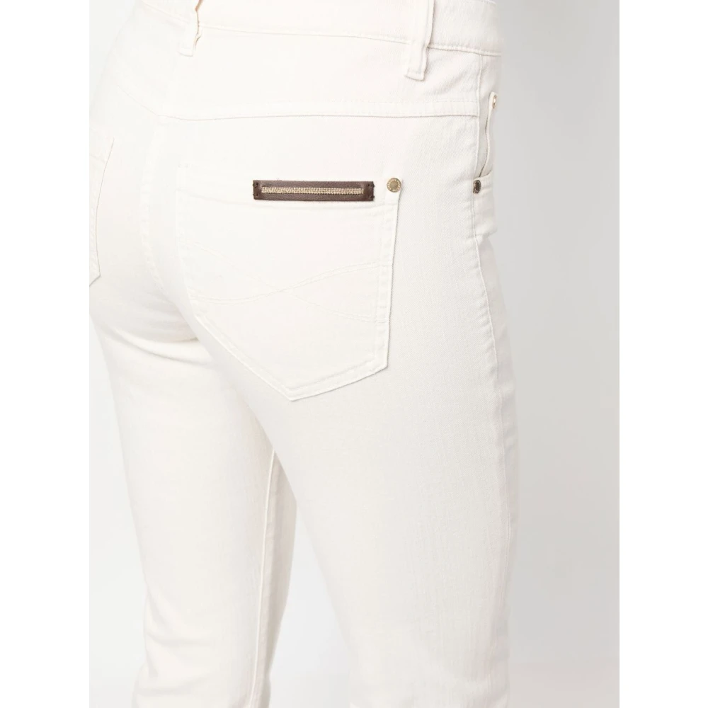 BRUNELLO CUCINELLI Witte Casual Broek White Dames