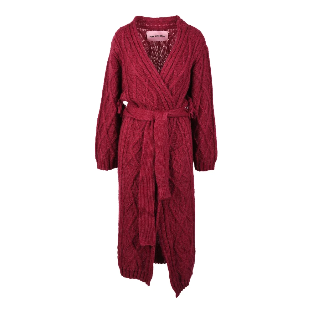 Pink Memories Mohair Blend Cardigan Memories Red Dames