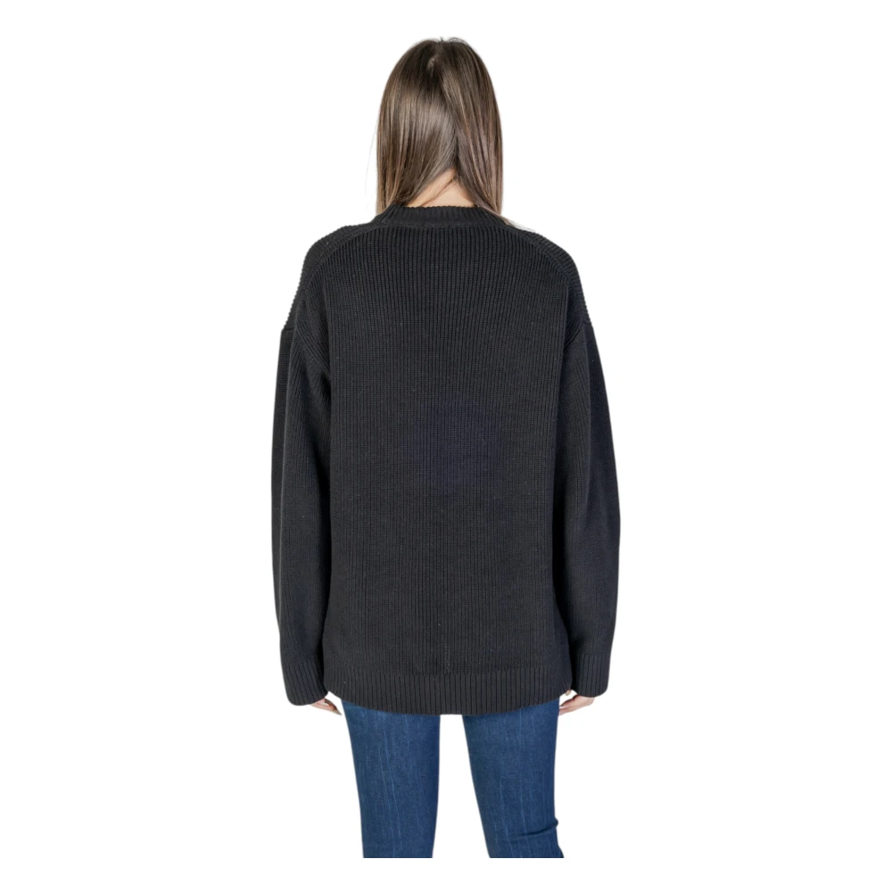 Calvin Klein Jeans Lente Zomer Dames Katoenen Truien Collectie Black Dames