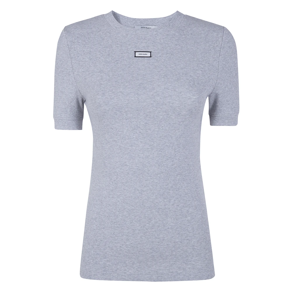 Entire Studios Kvinno Grå Toppar Dam, S, Lounge Tee