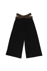 Projektant Czarne Bawełniane Spodnie dla Chłopców