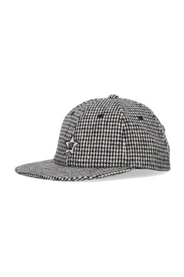 houndstooth-flat-visor-cap-black