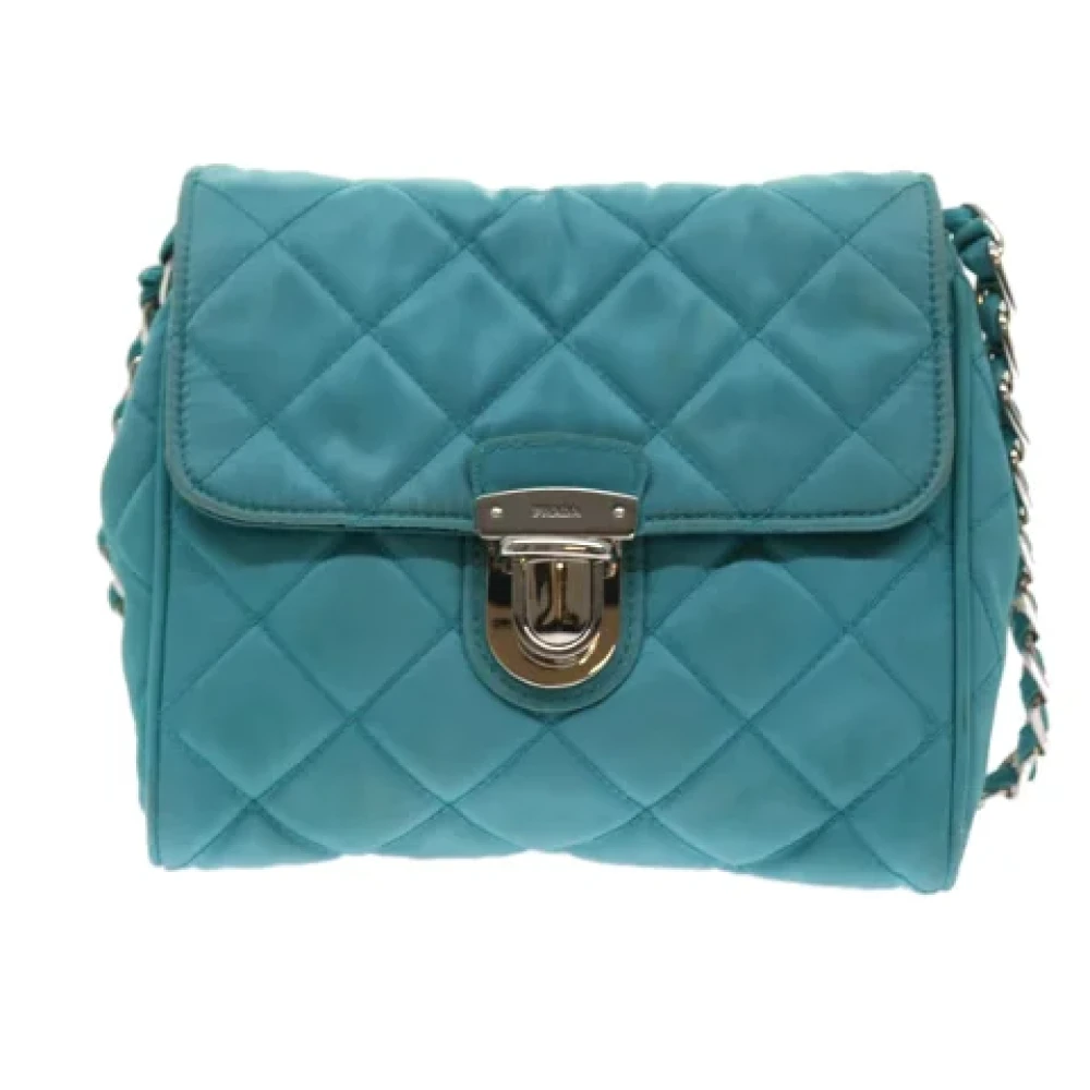 Prada Vintage Pre-owned Fabric prada-bags Blue Dames
