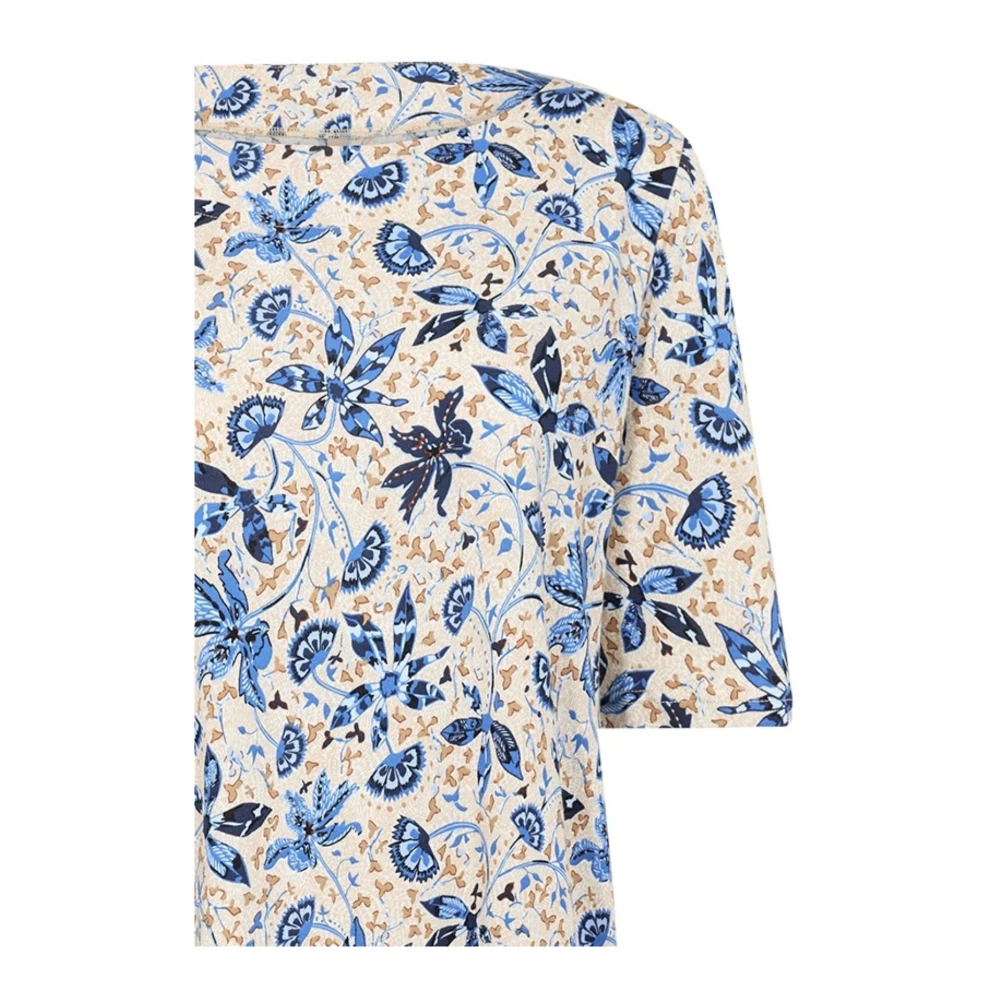 Soyaconcept Blauw Bloemenprint Shirt Blue Dames