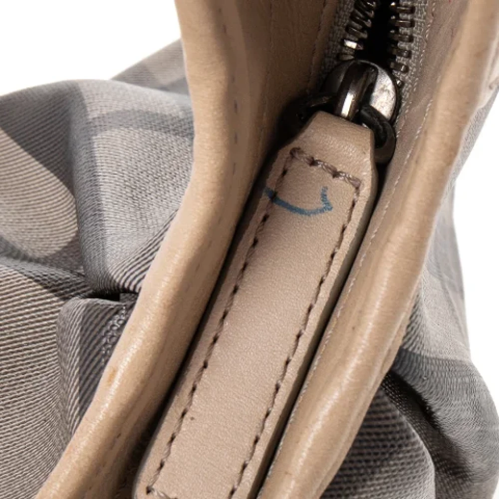 Burberry Vintage Pre-owned Leather handbags Beige Dames