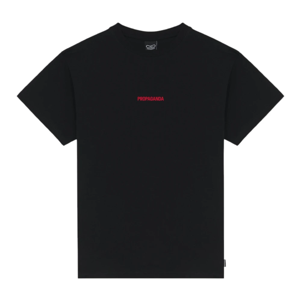 Propaganda Katoenen T-shirt Korte Mouw Black Heren
