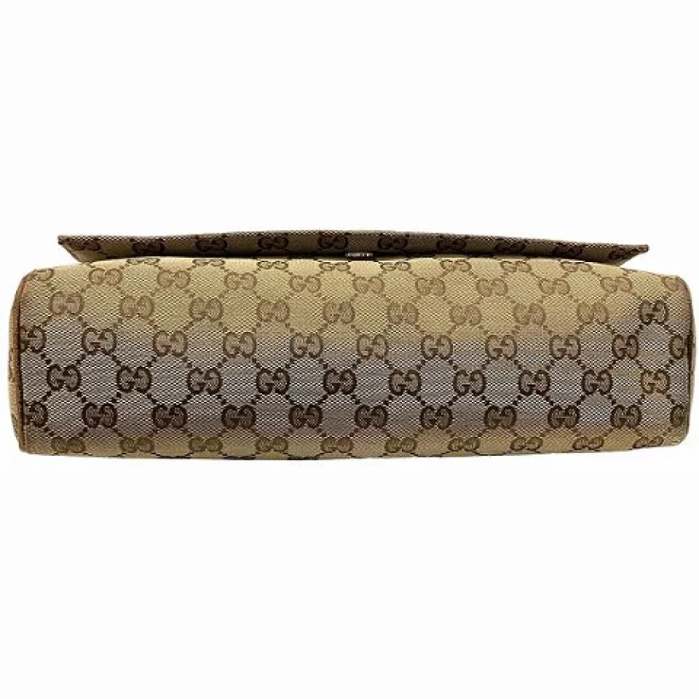Gucci Vintage Pre-owned Canvas crossbody-bags Brown Dames