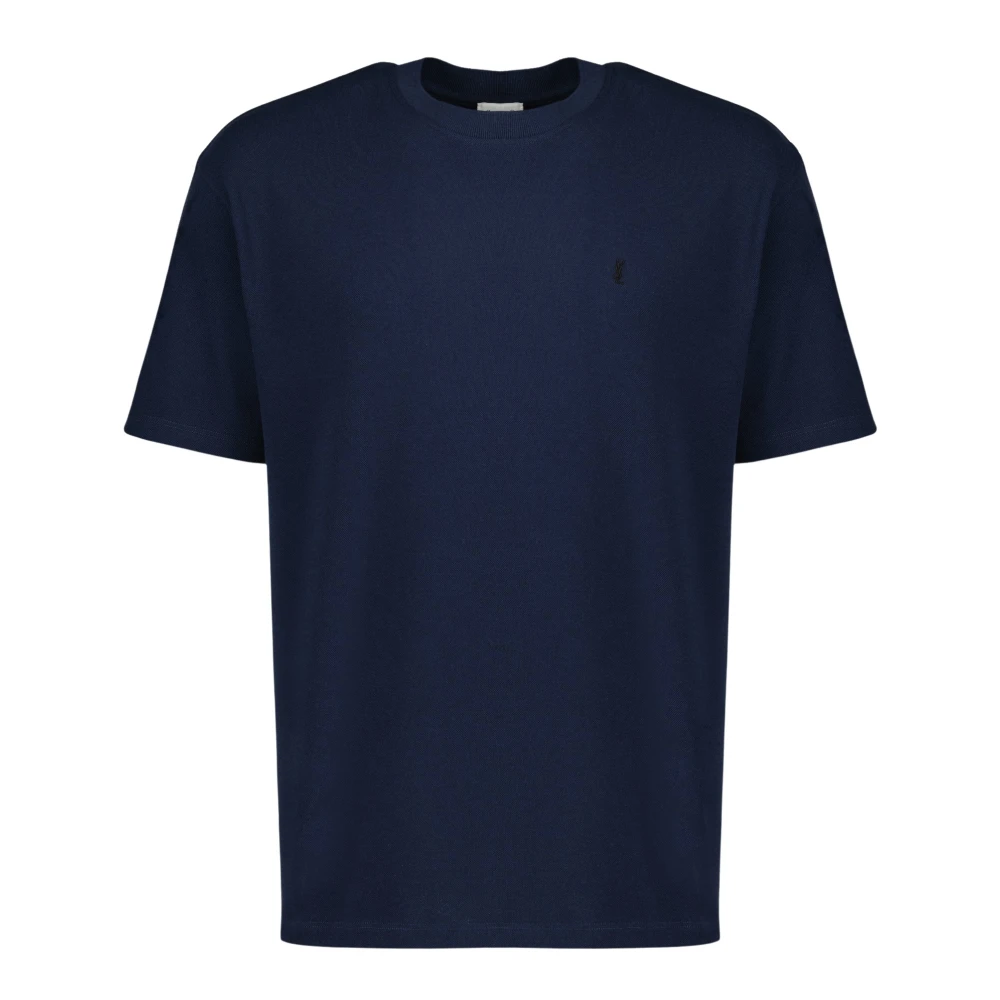 Saint Laurent Men's Blue Cassandre T-Shirt