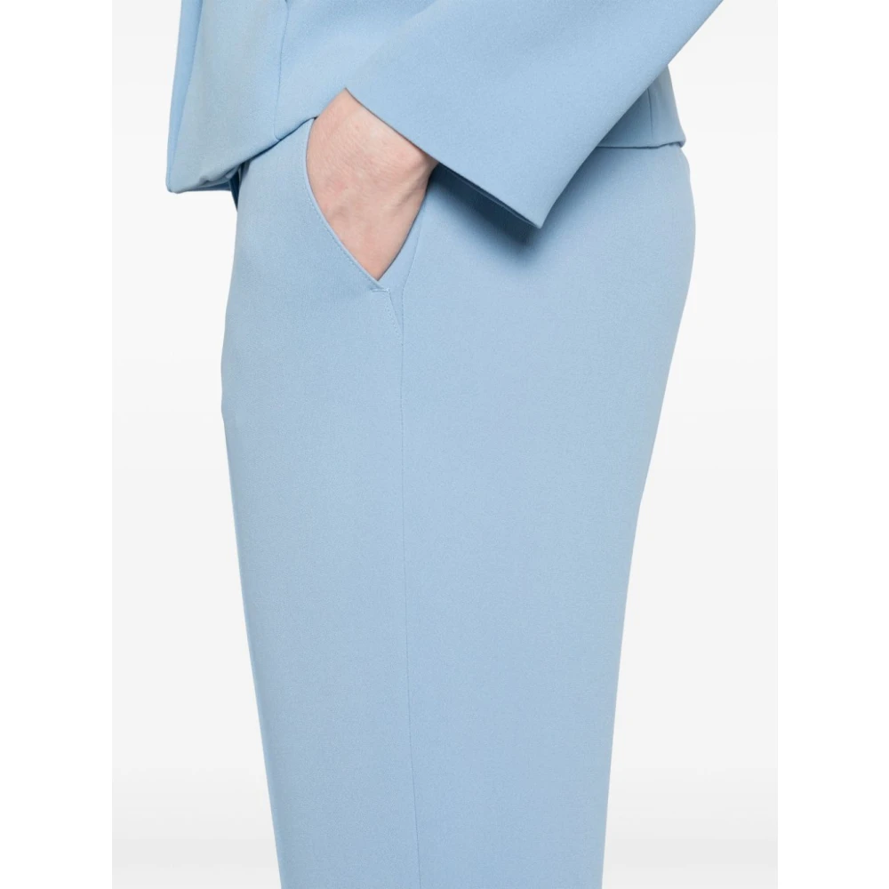Emporio Armani Heldere Blauwe Getailleerde Broek Blue Dames