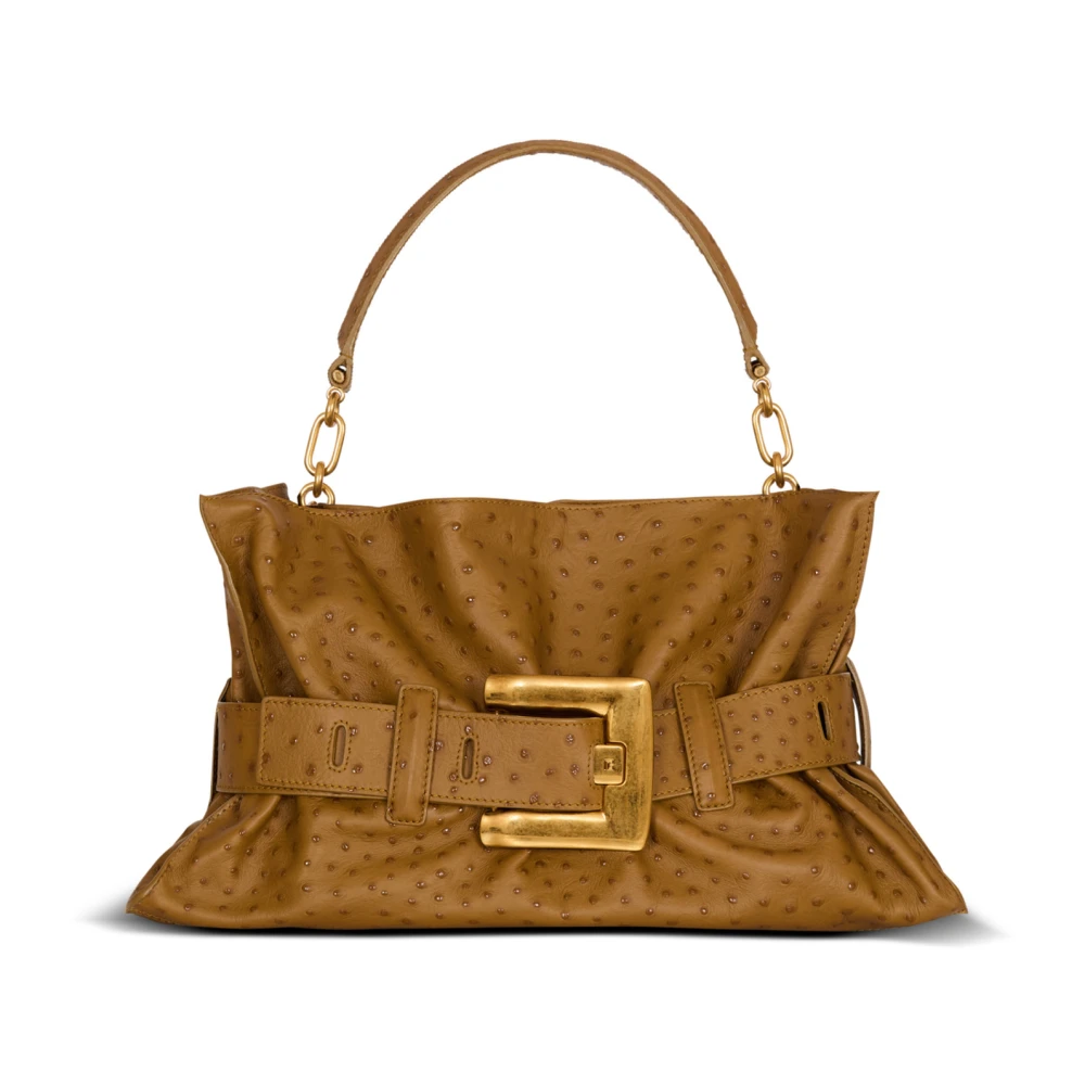 Balmain Brown Medium Anthem Bag - Female - Handbags - One Size - Bags