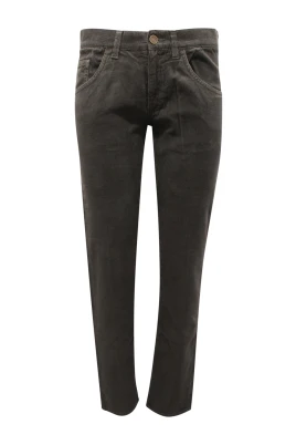 Gröna sammetsbyxor, tillverkade i Italien