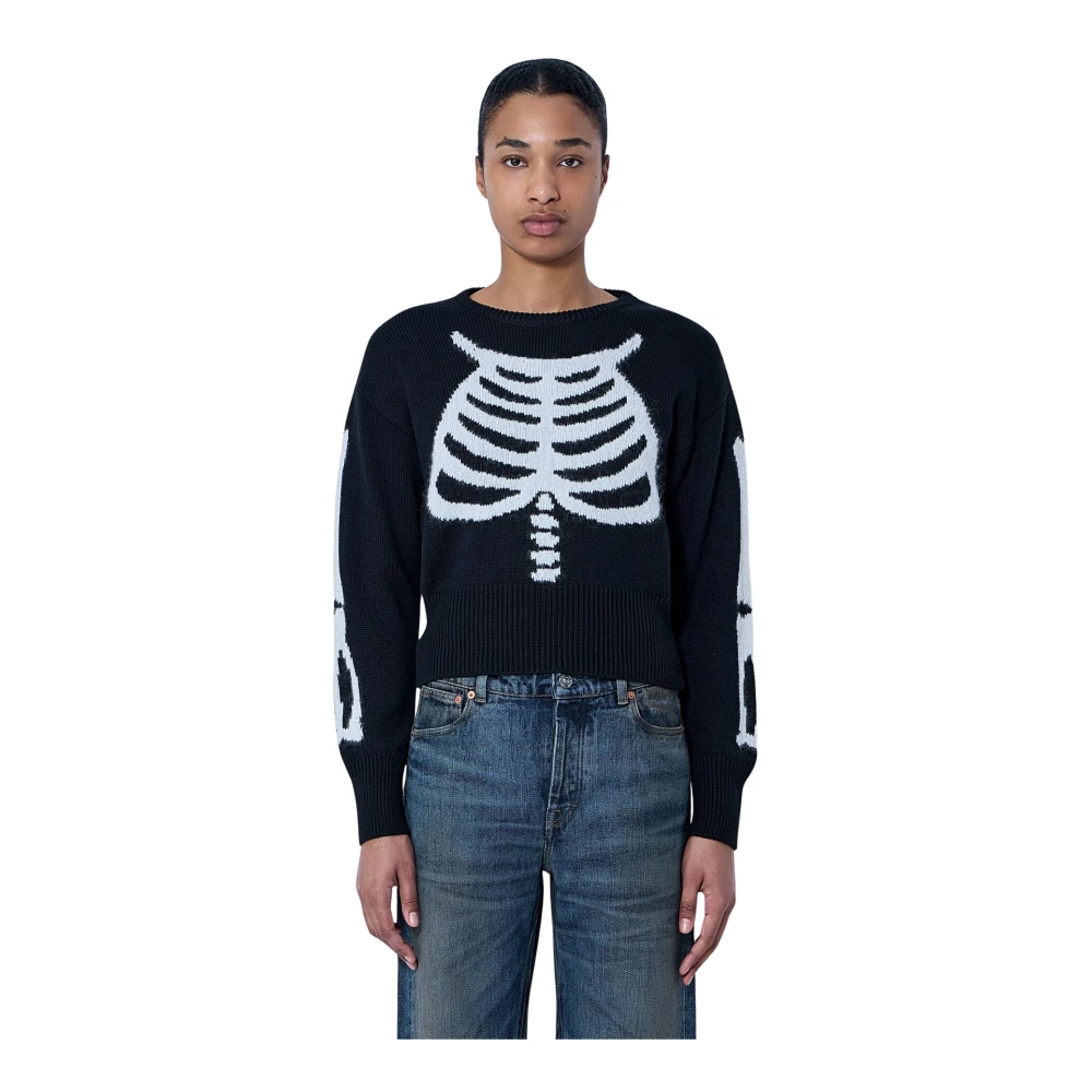 Vaquera Donna Nero - Skeleton Sweater - Knitwear - S
