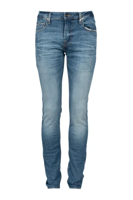 Faded Skinny Jeans med gyllene sömmar