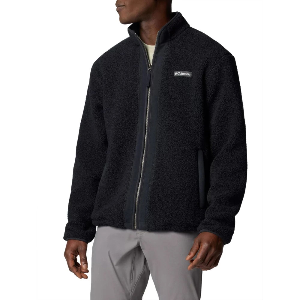 Columbia Zwarte Boucle Fleece Ritsjas Black Heren