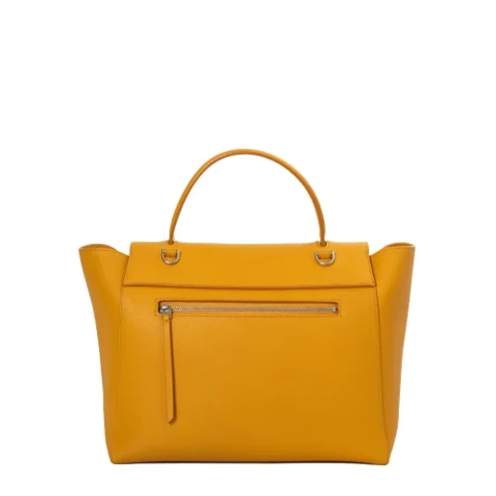 Celine Vintage Pre-owned Leather celine-bags Yellow Dames