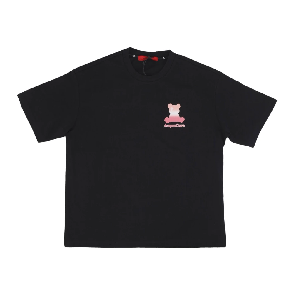 Acupuncture Zwarte Heren Tee met Logo Print Black Heren