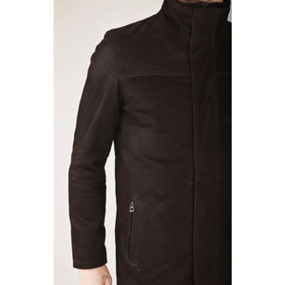 La Canadienne Bruine Nubuck Comfortabele Vest Brown Heren