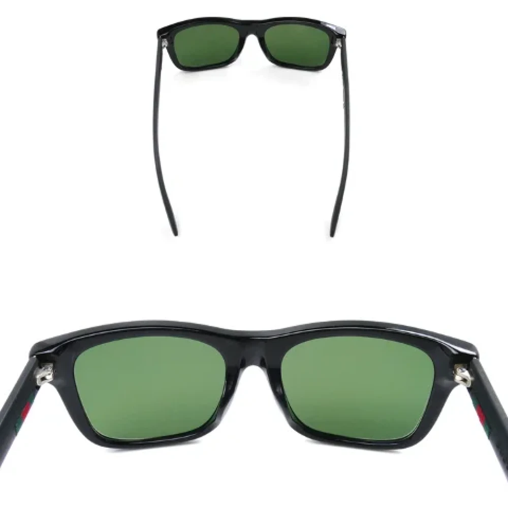 Gucci Vintage Pre-owned Plastic sunglasses Black Dames