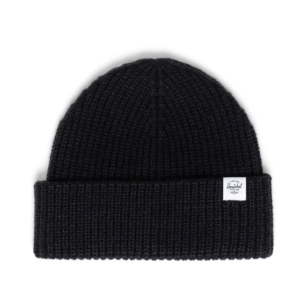 Herschel Katoenen Watch Cap Beanie Black Heren
