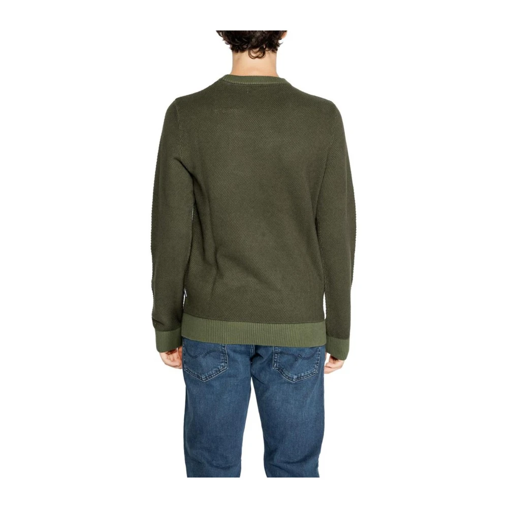 jack & jones Katoenmix Trui Heren Gebreide kleding Green Heren
