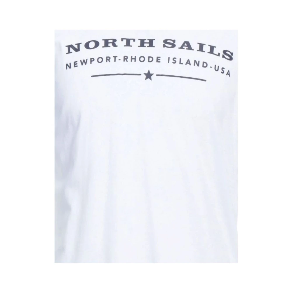 North Sails Elegant wit katoenen T-shirt White Heren