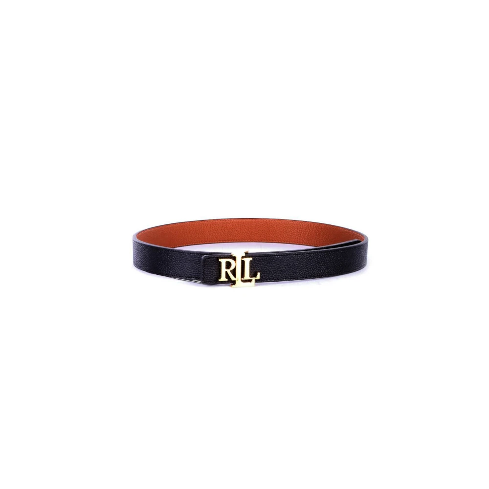 Ralph Lauren Omkeerbare Riem met Logo Gesp Black Dames