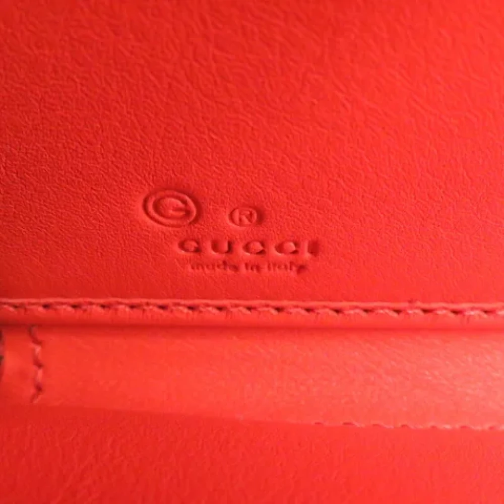 Gucci Vintage Pre-owned Leather wallets Orange Dames