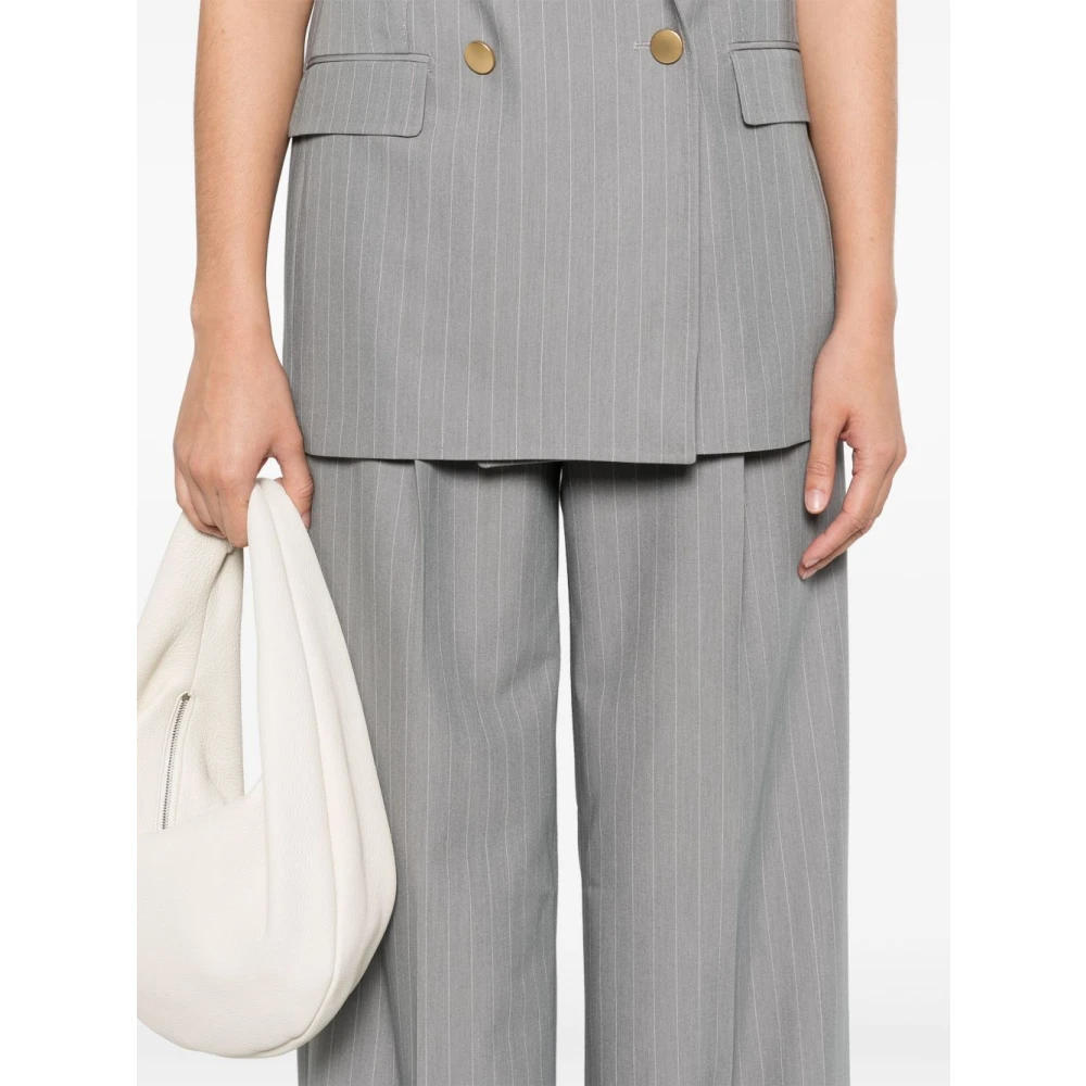 Tagliatore Dameskleding Broeken Bianco Ss25 Gray Dames
