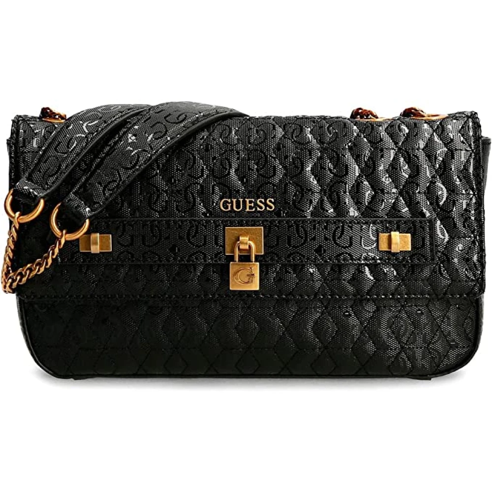 Guess Convertible Crossbody Flap Tas Black Dames