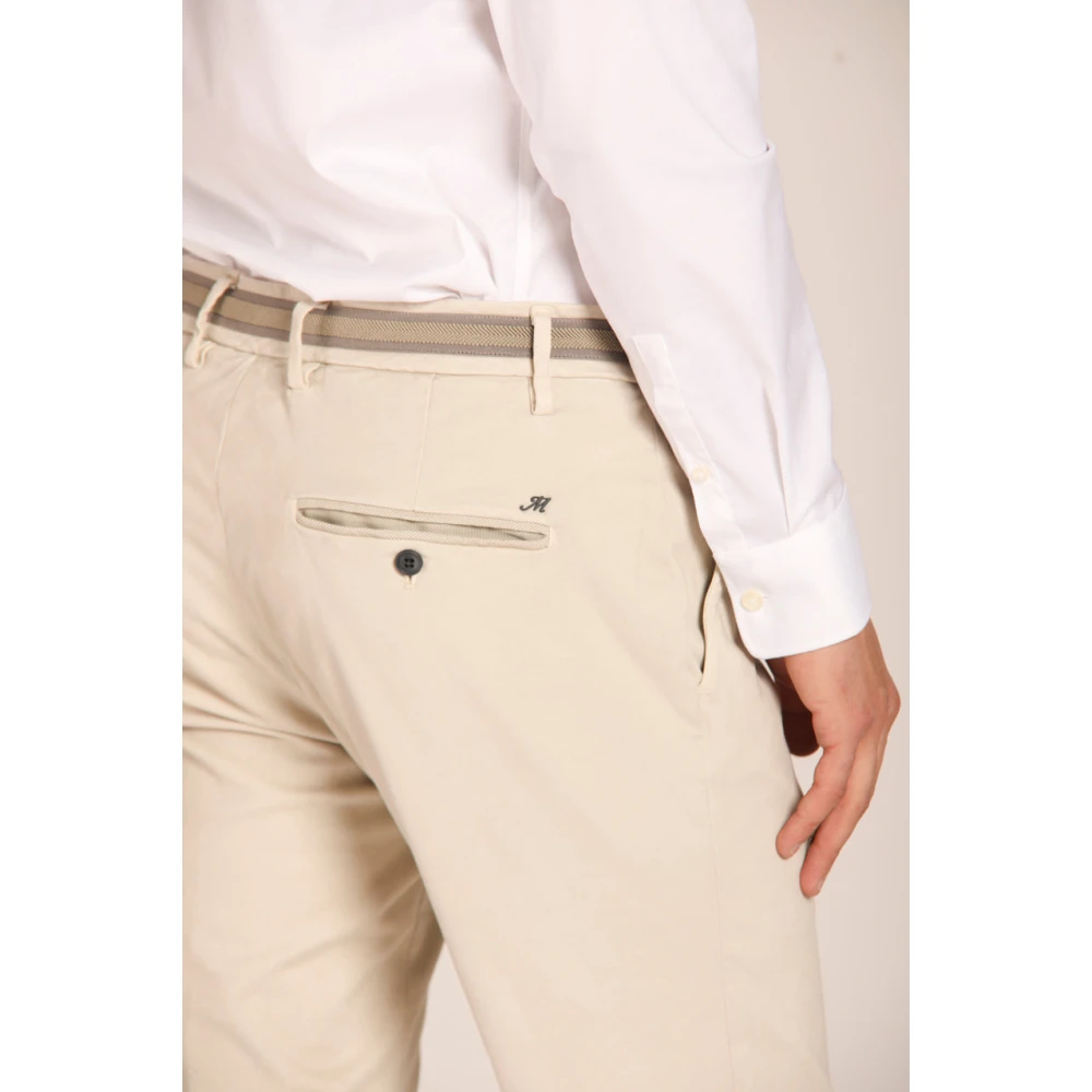 Mason's Flex Heren Chino Broek Ice Beige Heren