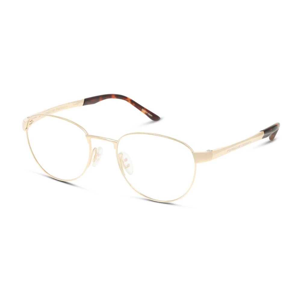 Porsche Design Gouden Metalen Frame Zonnebril Yellow Heren