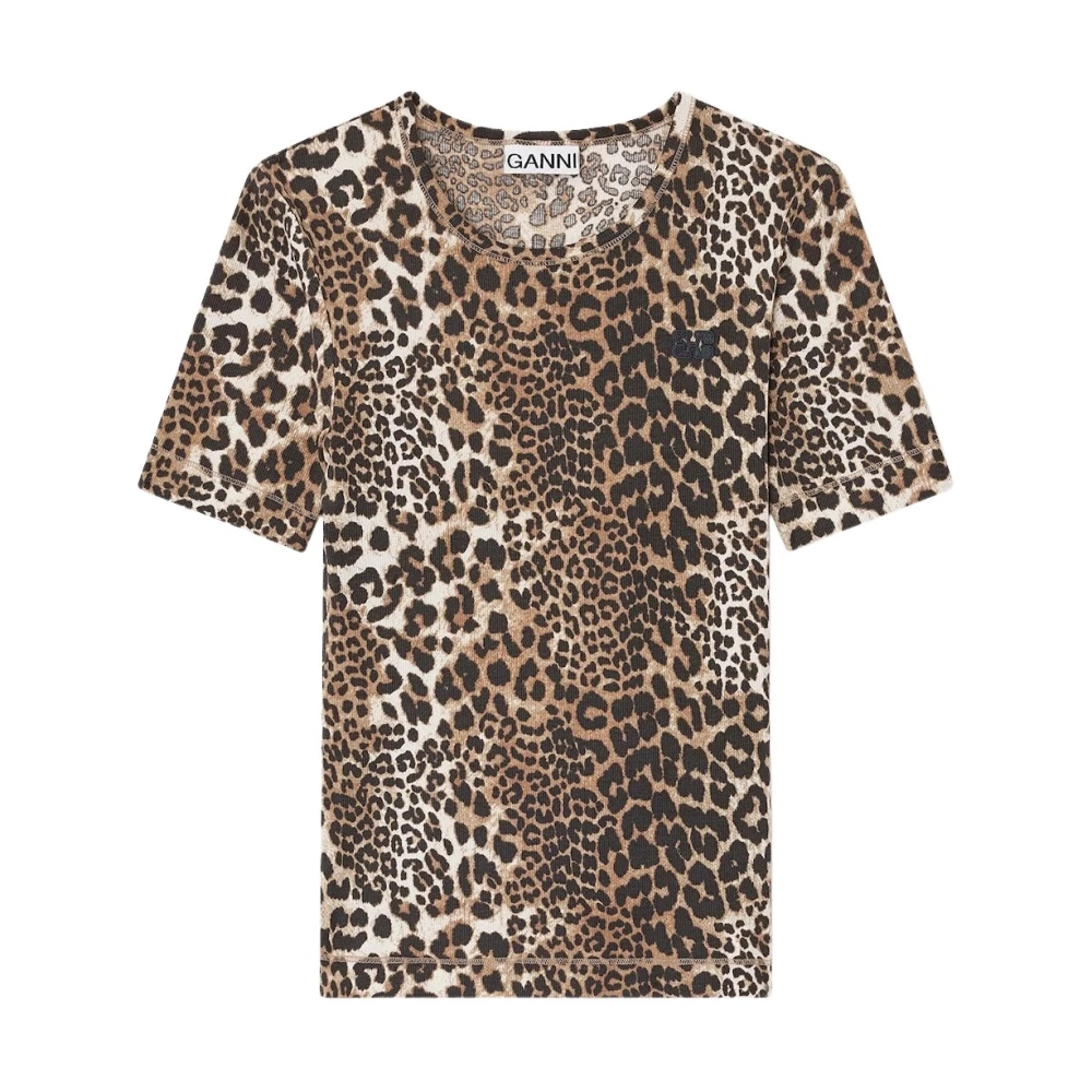 Ganni Multicolor T-Shirt - Female - T-Shirts - L - Tops