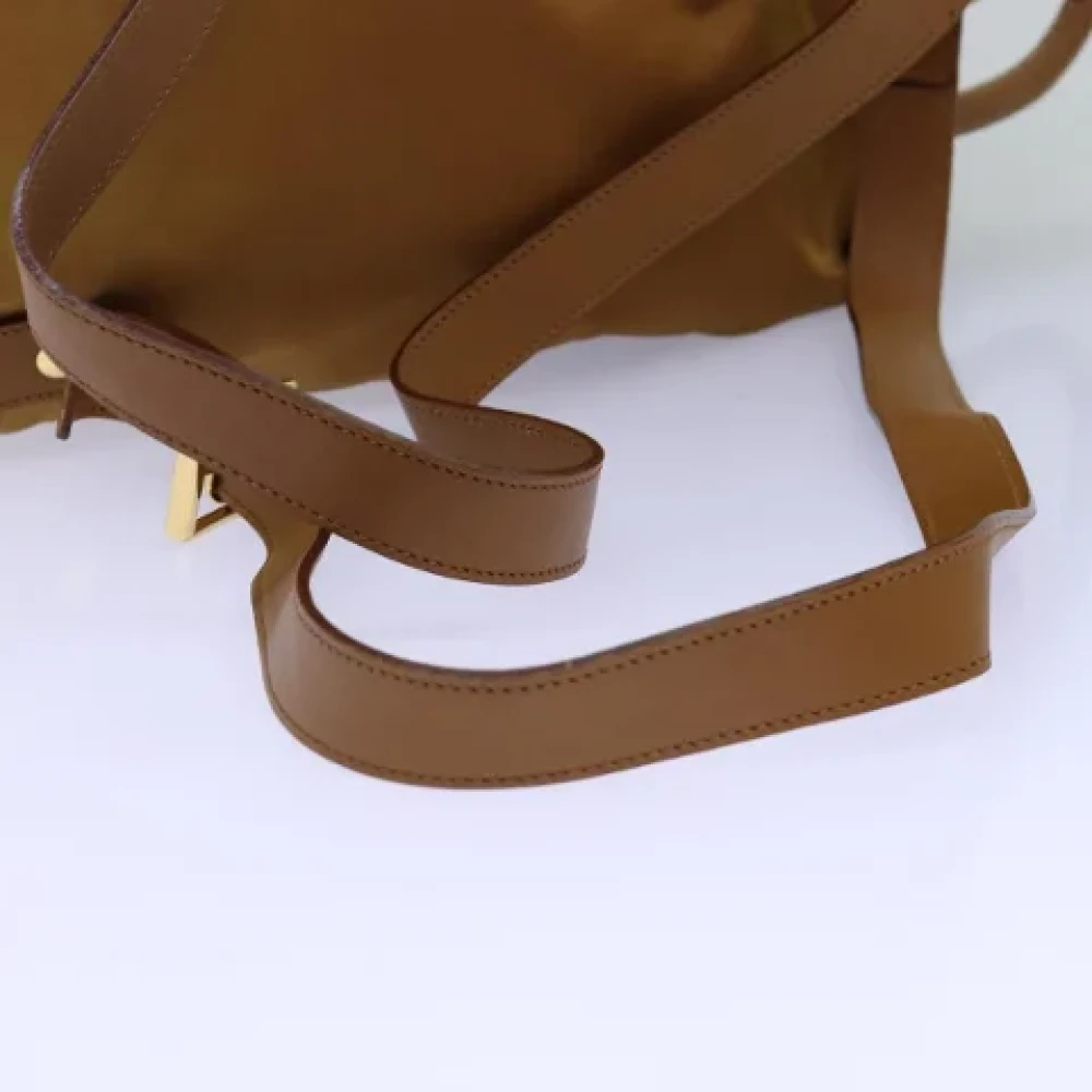 Celine Vintage Pre-owned Fabric backpacks Brown Dames
