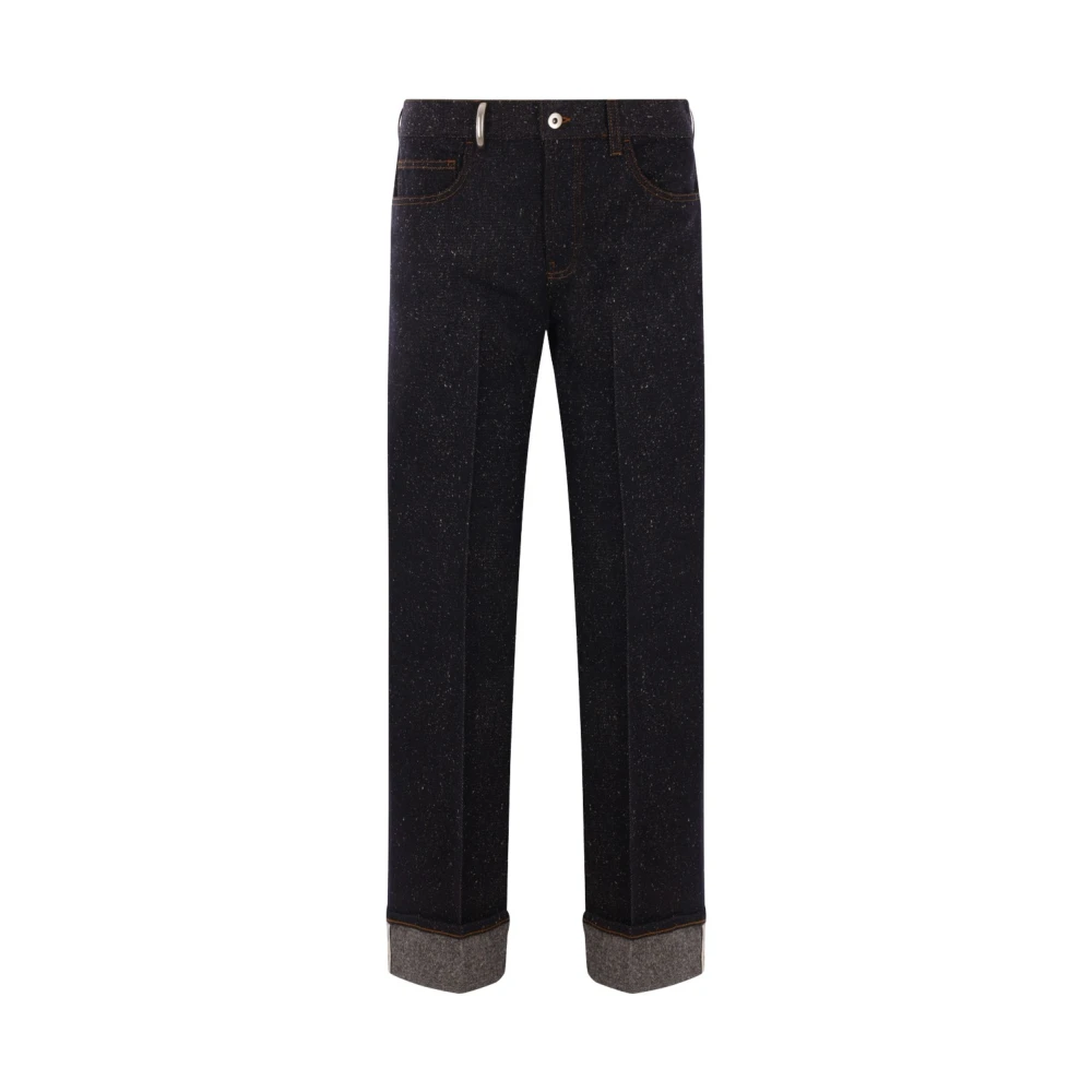 Burberry Indigo Denim Jeans met Metalen Details Blue Dames