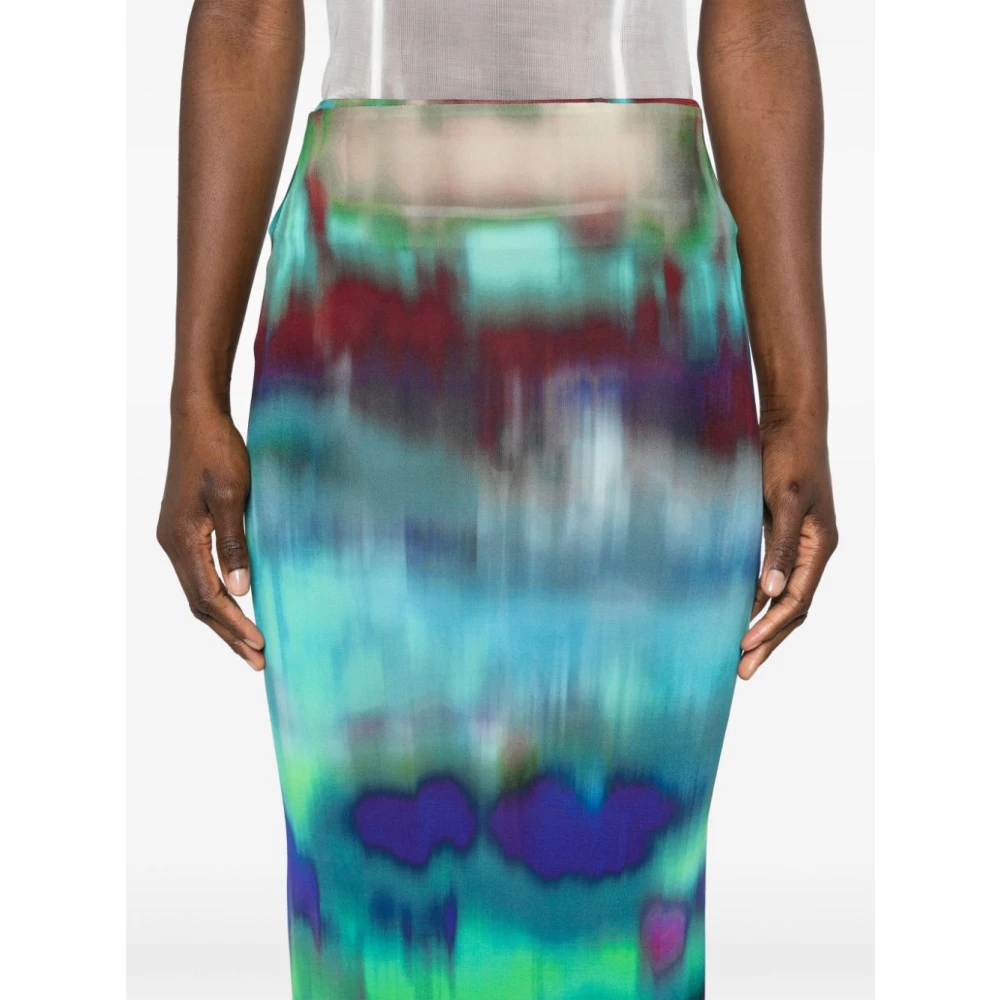 Alexandre Vauthier MultiColour Elastische Taille Rok Multicolor Dames
