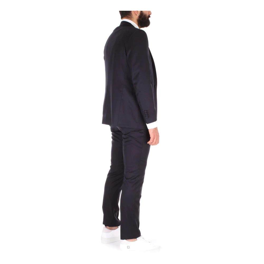 Tagliatore Single Breasted Suits Blue Heren
