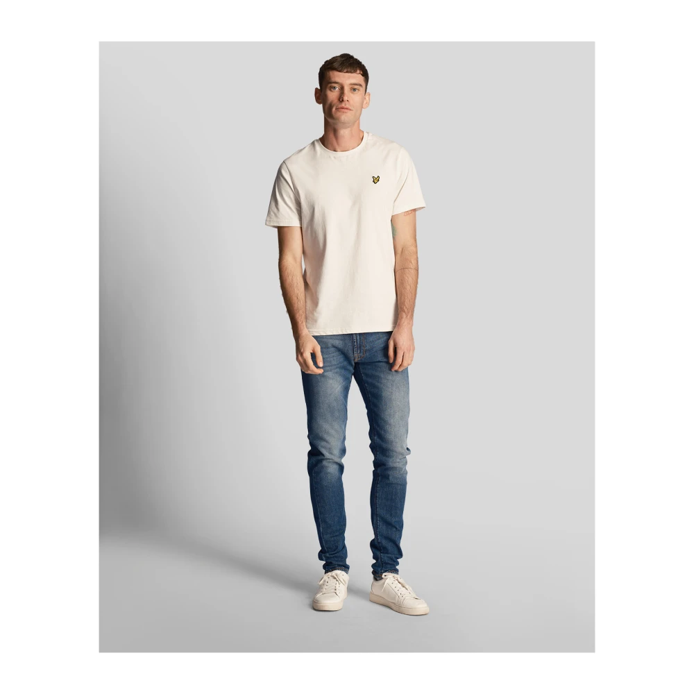 Lyle & Scott Broek Slim Fit Denim Blue Heren